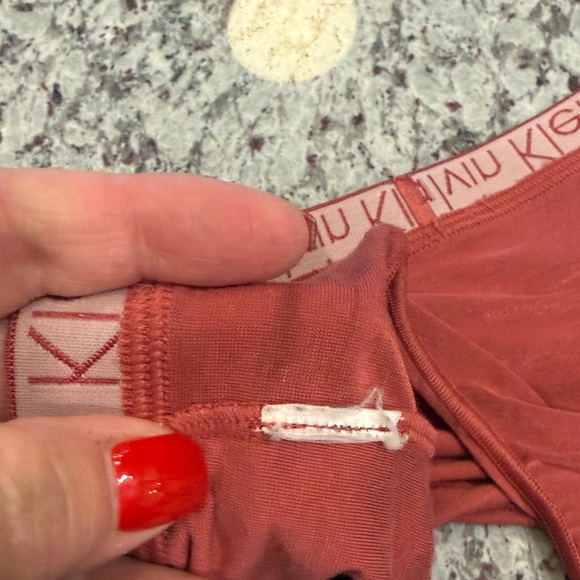 Calvin Klein Racerback Sports Bra - Rust Red - Picture 2 of 7